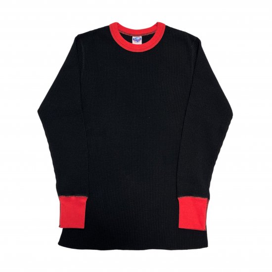 JELADO(ジェラード) Mega Thermal 2tone Crew Neck (メガサーマル ツートン クルーネック) Black × Red  【AB03218】 | Fresno(フレズノ)公式通販サイト