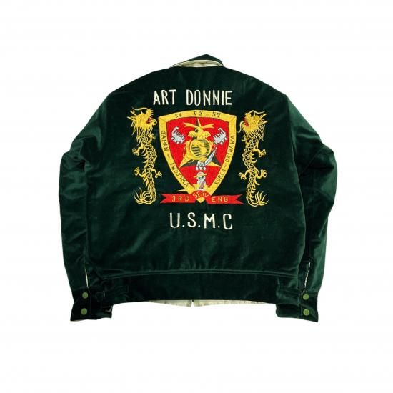 ジェラード スカジャン JELADO(ジェラード) USMC Souvenir Jacket フォレストグリーン