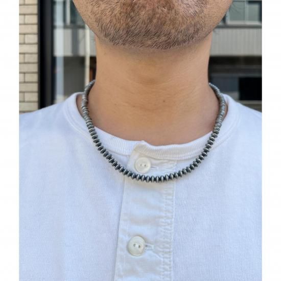 Navajo Pearl Necklace oxidized (ナバホ パール ネックレス