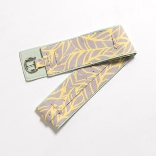 半幅帯ベルト　SOURA リーフ× ブラック　帯結び不要 半幅帯ベルト SOURA リーフ× ブラック 帯結び不要