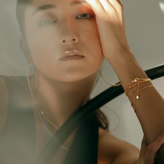 uiazis シルバー チェーンブレスレット チェーンブレスレット S/M - uiazis