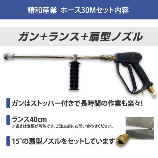 塗装用品オンラインショップニシキ 精和産業 エンジン式高圧洗浄機 防音構造型【JC-2014KB】標準セット