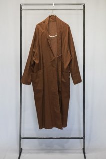 +KORURI Natural Dyed NS Cotton Raglan Sleeve Coat / YEL-SHIBUKI- / IR-C-186NS(ND)