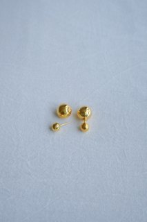 Gold-Painted- Ball catch "Dior" Pierce / GLD /