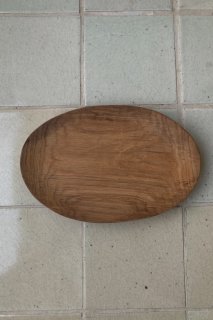 Teak Wood Oval Plate/BO-Z-230221