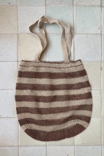 "KAYA" Brown Border TOTE BAG/BO-Z-230229