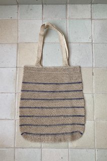 "KAYA" Blue Border TOTE BAG/BO-Z-230230