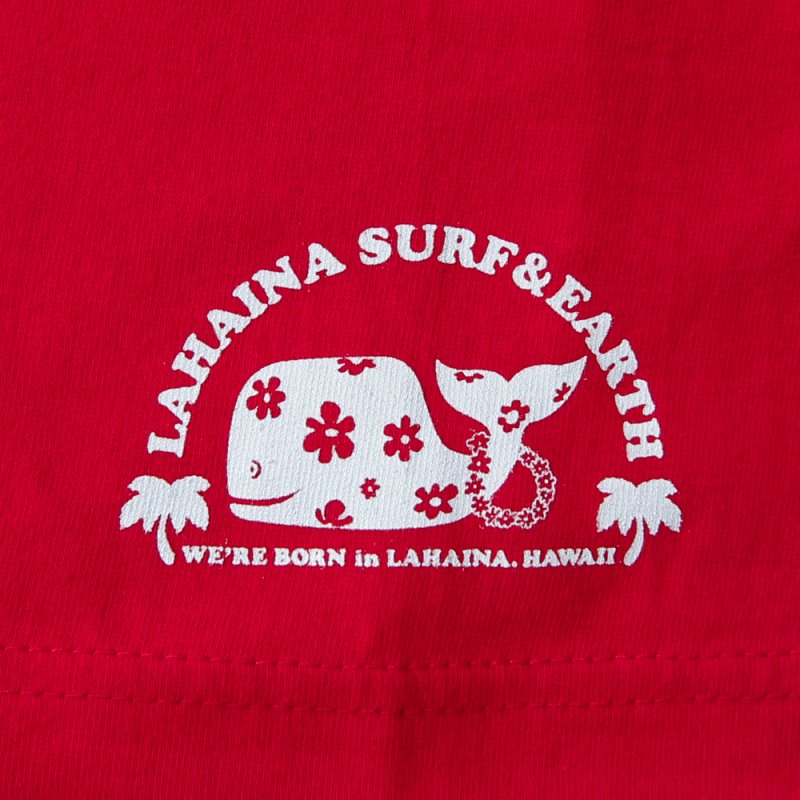 LAHAINA 半円花クジラグラデーションプリントTシャツ