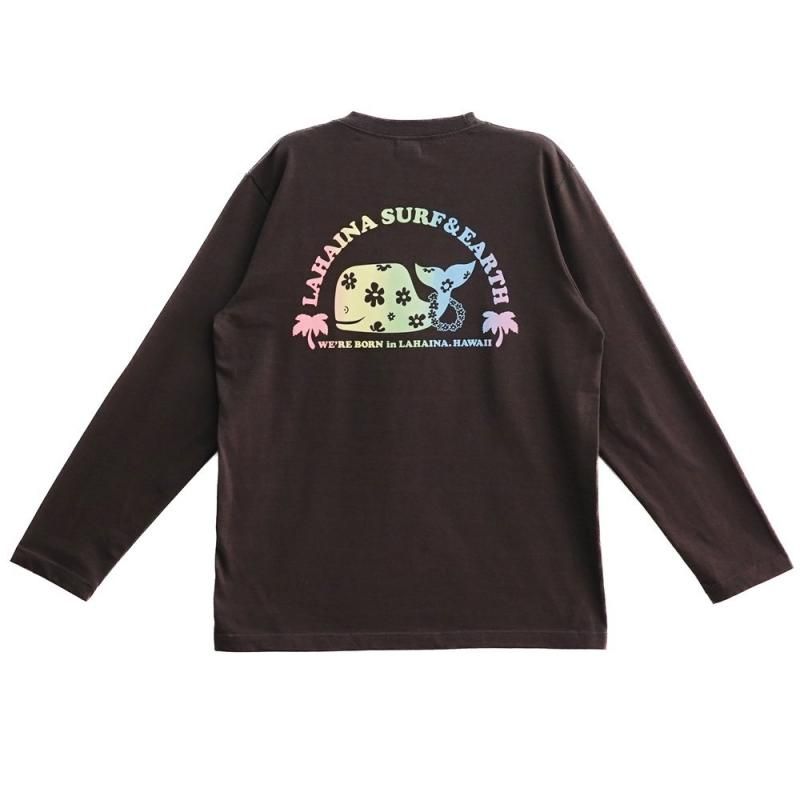 LAHAINA 半円花クジラグラデーションロングTシャツ - LAHAINA