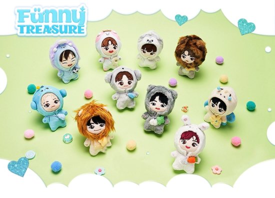 FUNNY TREASURE JUMPSUIT PLUSH DOLL(10 TYPES) - CRAYON MART