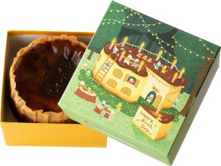 濃厚八女茶バスクチーズケーキ「Happy Birthday 森のお誕生日パーティー箱」-優しいメルヘンな世界へ-の商品画像
