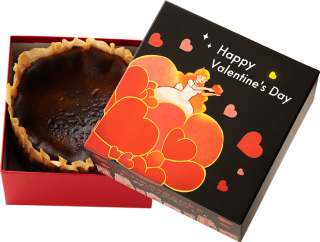 濃厚バスクチーズケーキ「バレンタイン箱」-伝えきれない想い-の商品画像