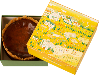 濃厚八女茶バスクチーズケーキ「父の日箱」-思い出と愛を込めて-の商品画像