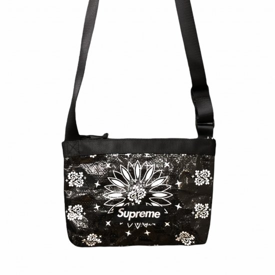 Supreme】シュプリーム 21SS バンダナ タープ サイド バッグ ブラック ...