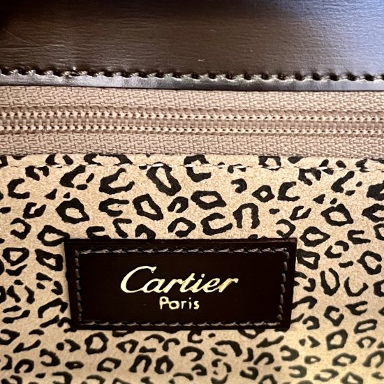 Cartier】カルティエ パンテール ハラコ ハンドバッグ 【中古 