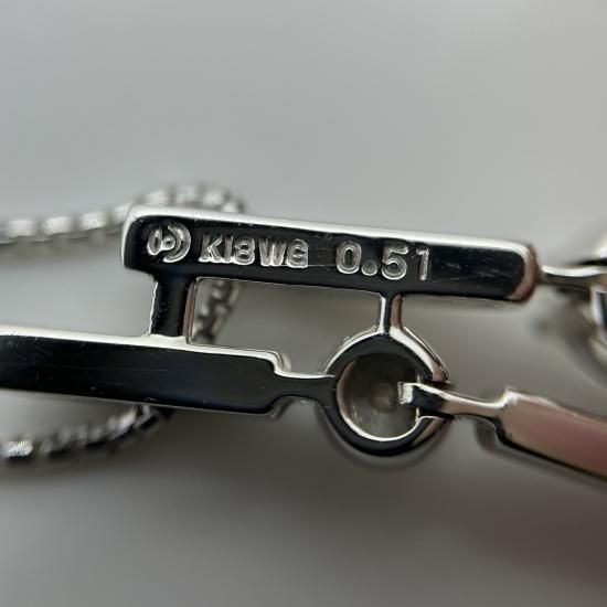 TASAKI】タサキ K18WG トリロジー ダイヤモンド ネックレス 9.7g