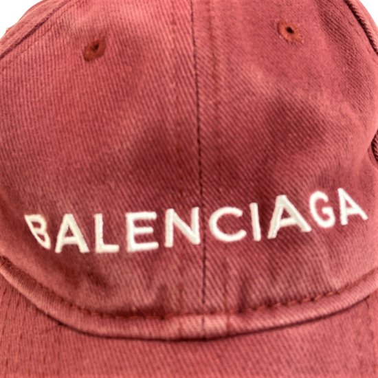 【新品未使用】BALENCIAGA バレンシアガ ベースボールキャップ 帽子 赤