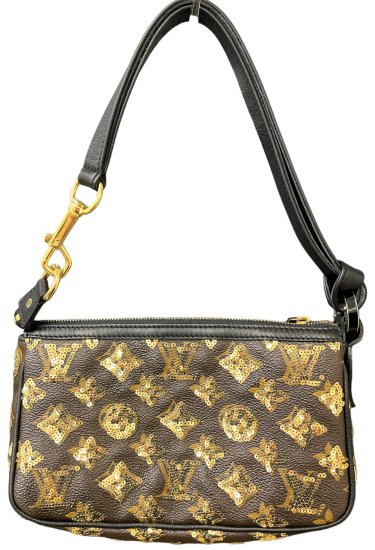 LOUIS VUITTON】ルイヴィトン M40248 モノグラム エクリプス ポシェットアクセソワール スパンコール【中古】【レディース】