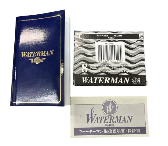 WATERMAN】ウォーターマン 18K 750 万年筆 Ideal ネイビー【未使用