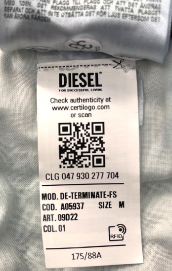 DIESEL】ディーゼル デニム ジップアップ ワンピース ロゴチャーム ...