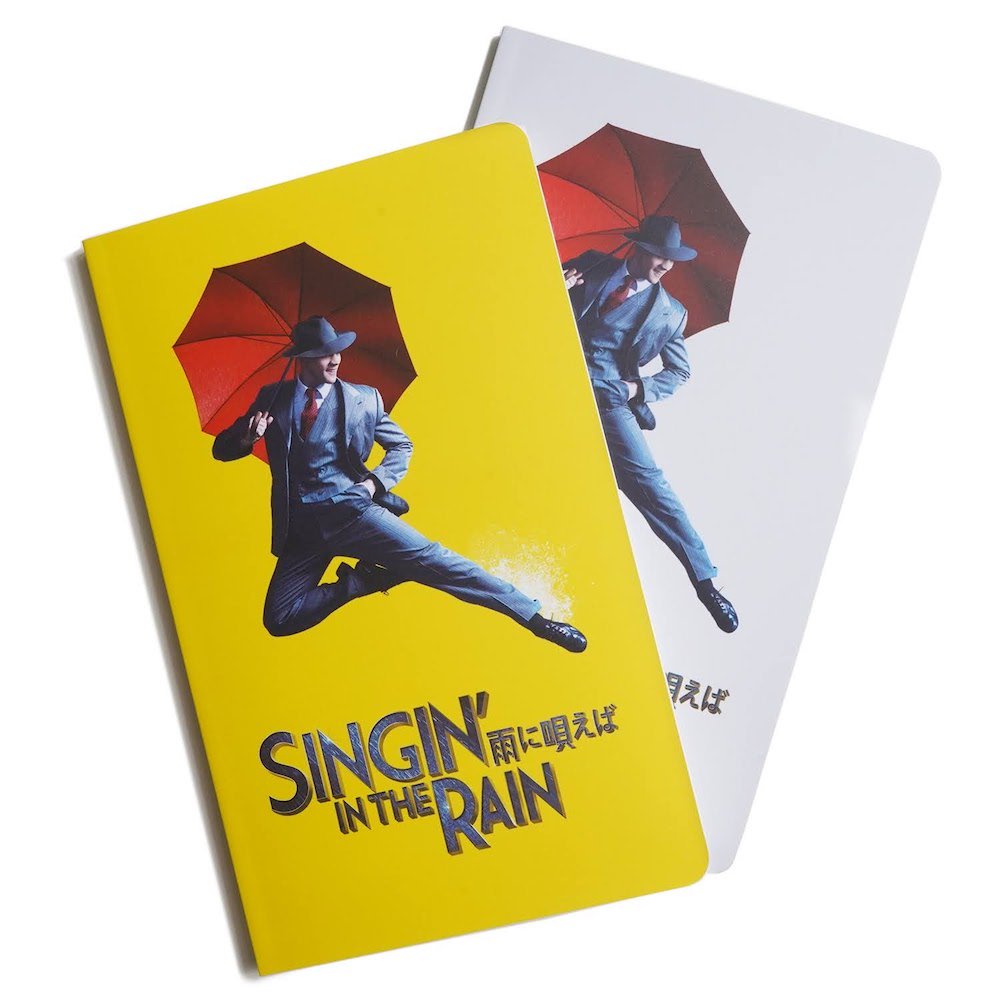 【SINGIN’ IN THE RAIN - NOTEBOOK】シンギンインザレイン ノートブック（無地） 詳細画像