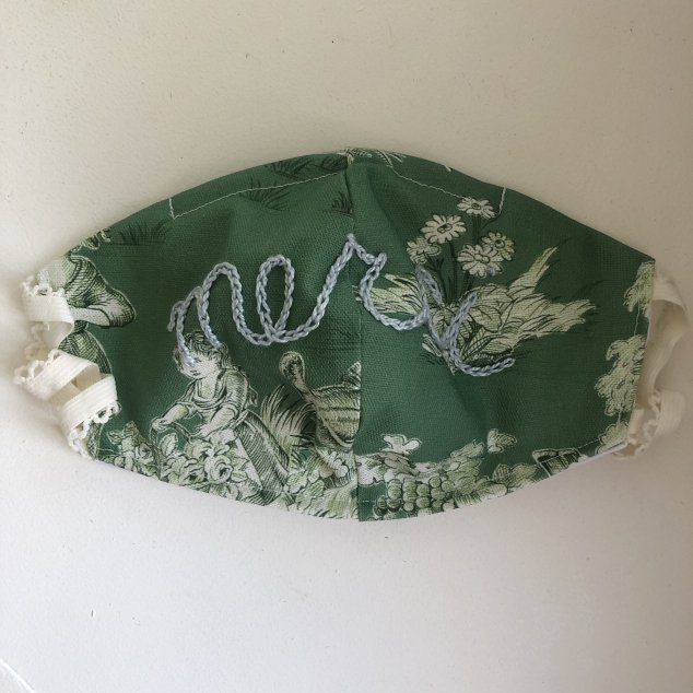 KAORI embroidery original Mask / Toile de jouy