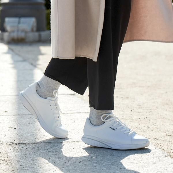 [美品] MBT 23.5 クニレースアップ ホワイトスニーカー メンズ KUNI LACE UP M WHITE - MBT公式オンラインショップ