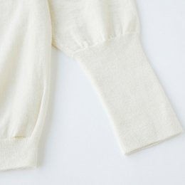 cashmere box long sleeve _ white