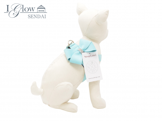 Nouveau Bow ステップインハーネス -TIFFI BLUE - 可愛い犬服・小型犬ウェアブランド専門店 I glow(アイグロー