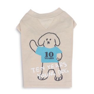 <img class='new_mark_img1' src='https://img.shop-pro.jp/img/new/icons1.gif' style='border:none;display:inline;margin:0px;padding:0px;width:auto;' />MONCHOUCHOUTEN-US Young Dog Sleeveless T-shirt-BEIGE
