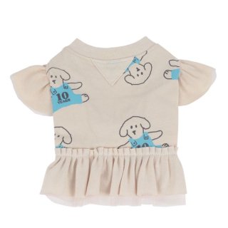 <img class='new_mark_img1' src='https://img.shop-pro.jp/img/new/icons1.gif' style='border:none;display:inline;margin:0px;padding:0px;width:auto;' />【MONCHOUCHOU】 Frill Top-BEIGE