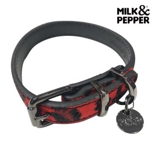 <img class='new_mark_img1' src='https://img.shop-pro.jp/img/new/icons1.gif' style='border:none;display:inline;margin:0px;padding:0px;width:auto;' />【MILK&PEPPER】Red Leopard 首輪