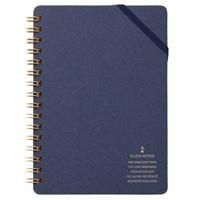No.8479 Kraft work memo A6 Navy
