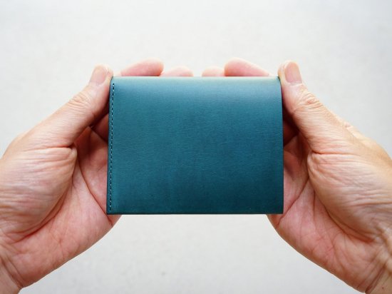 コンパクト二つ折り財布（小銭入れ付き）【Aoi-coin】 - 【TSUKIKUSA公式オンラインショップ】コンパクトな革財布・革小物