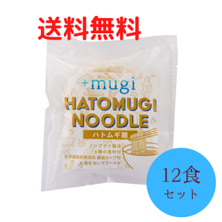 ハトムギ麺×12食　夏の生活応援キャンペーン!!　24％OFF  送料無料！