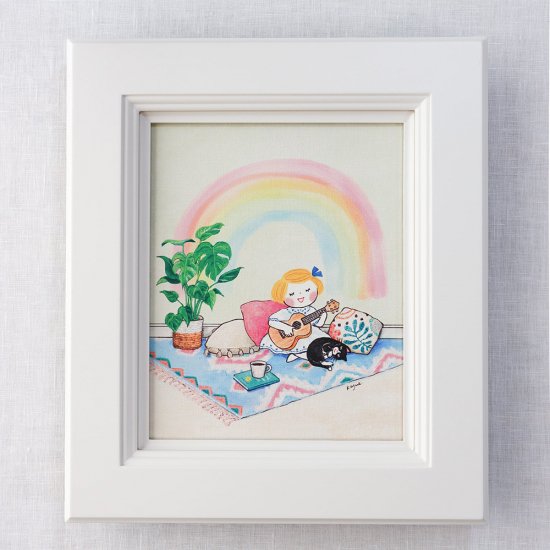 額装キャンバスアート 「虹のお部屋」 送料込み - Nakayoshi Tomodachi