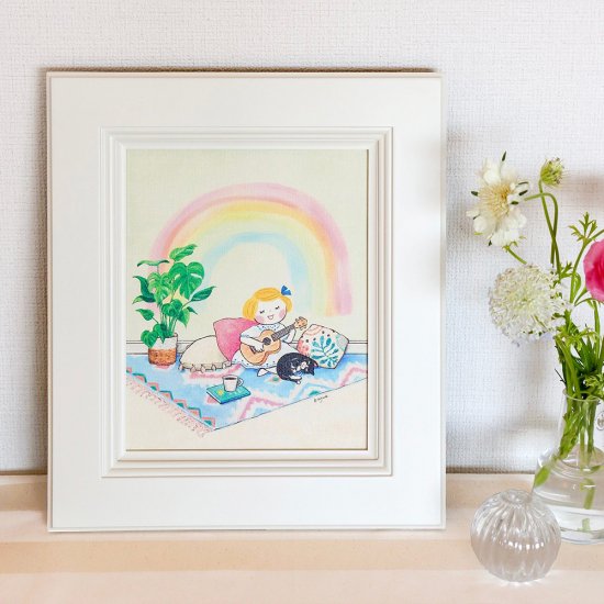 額装キャンバスアート 「虹のお部屋」 送料込み - Nakayoshi Tomodachi