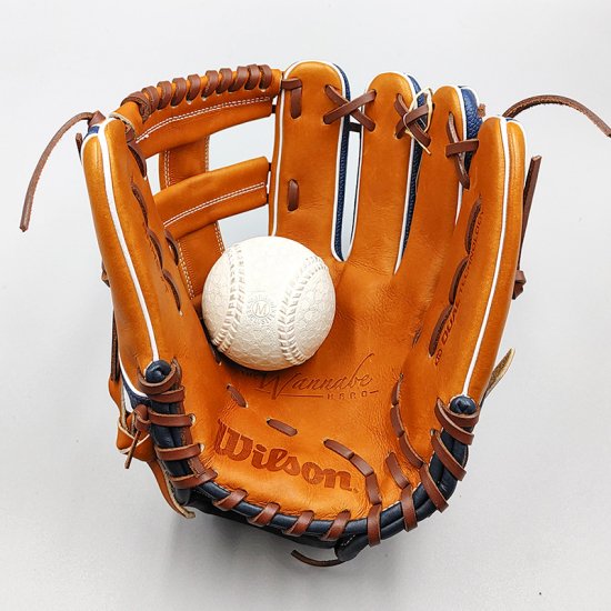 新品】ウィルソン 軟式グローブ / 内野手用 (Wilson グラブ) 型付け