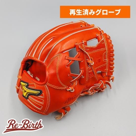 ミズノプロ軟式内野手用リペア人差し指出し部にひび割れあり