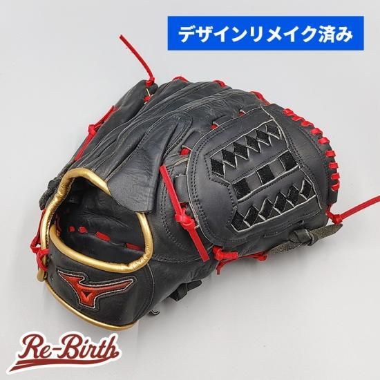 デザインリメイク済み】 ミズノ 軟式グローブ / 投手用 型付け済み (mizuno グラブ)[WE294] - 野球グローブ専門の通販サイト  Re-Birthオンライン