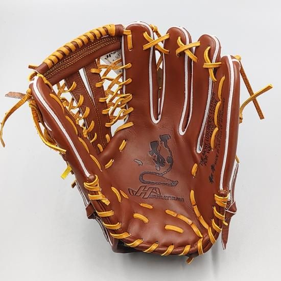 新品 (高校野球対応)】 ハタケヤマ 硬式グローブ / 外野手用 型付け