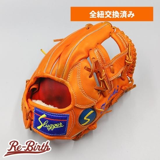 全紐交換済み】 スラッガー 軟式グローブ / 内野手用 型付け済み