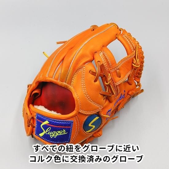 全紐交換済み】 スラッガー 軟式グローブ / 内野手用 型付け済み