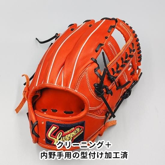 クリーニング済み 】 スラッガー 軟式グローブ / 内野手用 型付け済み