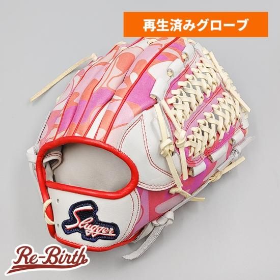 クリーニング済み 】 スラッガー 軟式グローブ / 内野手用 型付け済み