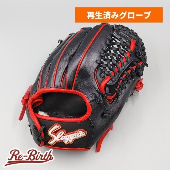 クリーニング済み 】 スラッガー 軟式グローブ / 内野手用 型付け済み 