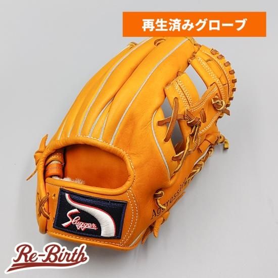 クリーニング済み 】 スラッガー 軟式グローブ / 内野手用 型付け済み