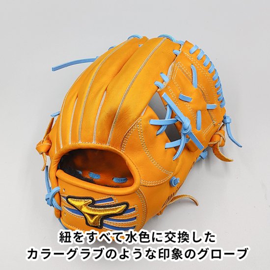 全紐交換済み】 ミズノ 軟式グローブ / 内野手用 型付け済み (mizuno