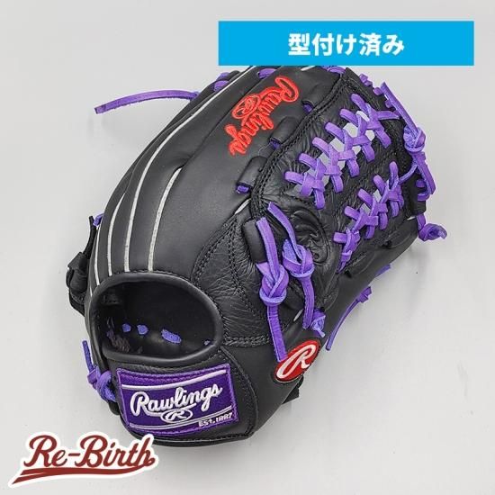 新品】 ローリングス 軟式グローブ / オールラウンド用 型付け済み (ライトパープル / colored by Re-Birth) [NE671]  - 野球グローブ専門の通販サイト Re-Birthオンライン