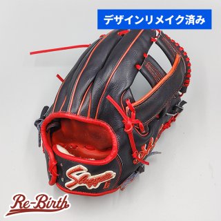 デザインリメイク済み】 スラッガー 軟式グローブ / 内野手用 型付け